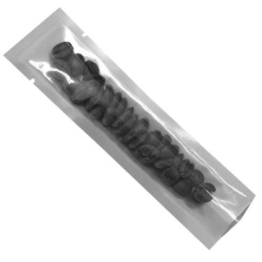 Imagem de PABCK 500 peças de 3,5 x 15 cm (tamanho interno 2,5 x 14 cm) bolsa de alumínio selável a vácuo frontal transparente pacotes de mylar para viagem embalagem de amostra de café em pó armazenamento de