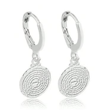 Imagem de Brinco Argola Com Pingente Pai Nosso Prata 925 - WB, Prata