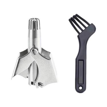 Imagem de Aparador De Pelos Do Nariz Masculino Em Aço Inoxidável, Lâmina Mecânic