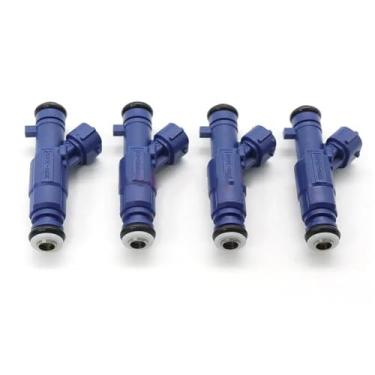 Imagem de Conjunto de 4 bicos injetores de combustível para carros Hyundai, código 35310-2G400, compatíveis com os modelos EQUUS 2011, Sonata 2008-2009 e Tucson 2010-2013.