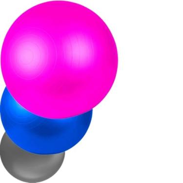 Imagem de Kit 3 Bolas de Pilates Suíça para Fisioterapia Yoga Treino Academia PVC Anti-Estouro