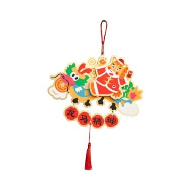 Imagem de Lilihuimaoyi Pingente Decorativo para O Ano de 2026, Ornamento para Pendurar, Papel com Bênção de Prosperidade, Design 3D, Adequado para Decoração de Casa E Escrit, Cavalo Dragão, Tamanho real