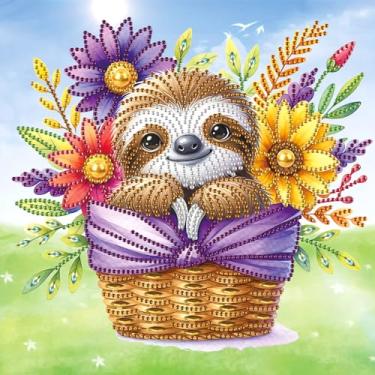 Imagem de Kits de pintura de diamante para adultos, kits de arte de diamante de formato especial em lontra 5D para iniciantes, pintura de strass de cristal para decoração de parede de casa, 30 x 30 cm