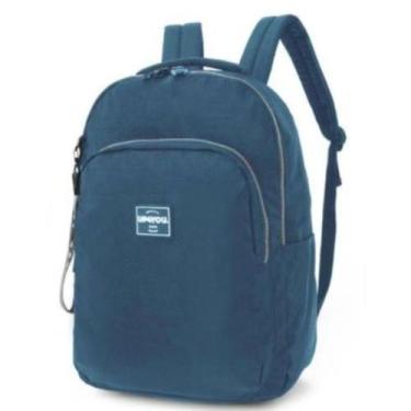 Imagem de Mochila Escolar Juvenil Crinkle Tactel Up4you - UP4YOU/LUXCEL, AZUL MA