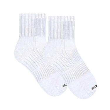 Imagem de Meia Selene Esportiva Performance Cano Curto Masculina - Branco, Branc