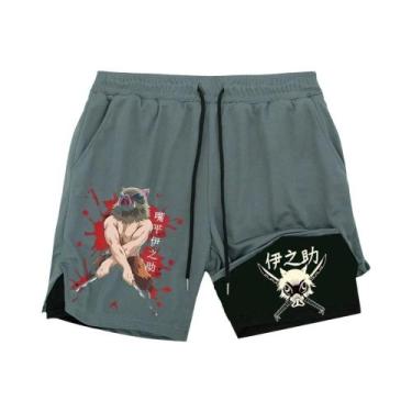 Imagem de Bermuda Esportiva Masculina Estampada Moderna Para Corrida E Fitness, 