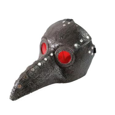 Imagem de Máscara Steampunk Beak Plague Doctor Cosplay de plástico 19x26x15cm - 
