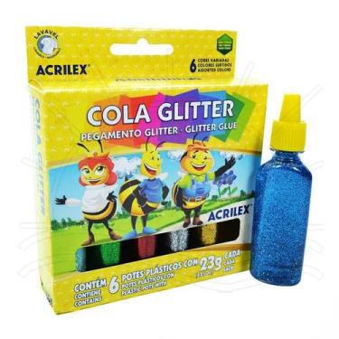 Imagem de Cola Glitter Acrilex - 6 cores