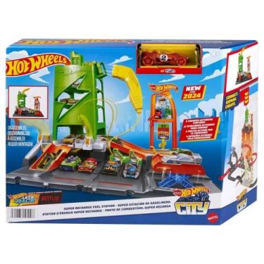 Imagem de Pista Hot Wheels City Posto de Combustível Super Recarga Mattel