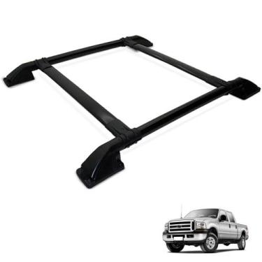 Imagem de Rack De Teto Bagageiro F250 CD 1998 a 2011 Tubolar Preto - Track