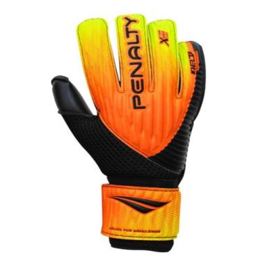 Imagem de Luva De Goleiro Adulto Delta Training XXIII Penalty, 09, Laranja, Amar