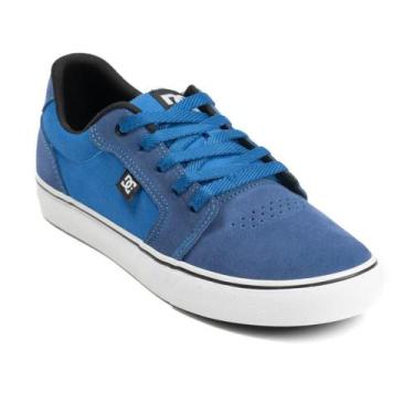 Imagem de Tênis DC Shoes Anvil LA SM24 Masculino Blue/Black/White, 43, Blue