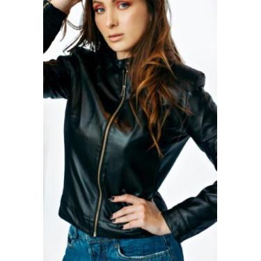 Imagem de Jaqueta de couro natural caprino - BSTORE, 42