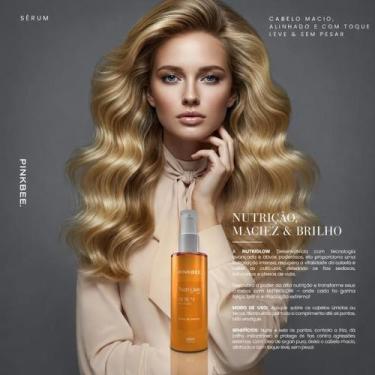 Imagem de Sérum Nutriglow Pro Óleo De Argan Brilho e Antifrizz 60ml By Amaxxon -