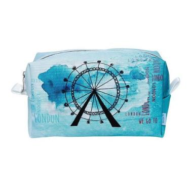 Imagem de Nécessaire Box Coleção Aquarela, Londres London Eye - We Go To, M