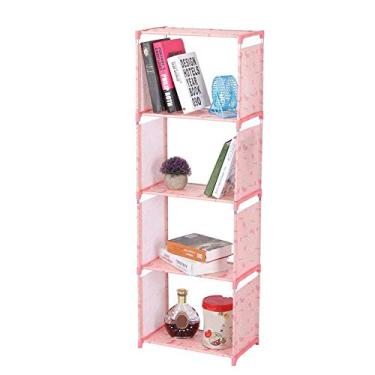 Imagem de Armazenamento de estantes, estante simples de armazenamento de estante em várias camadas estante de armazenamento organizador de casa para sala de estar quarto (03)