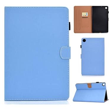 Imagem de Clipes de proteção de tablet Para Samsung Galaxy Tab A8 Case 10,5 polegadas (SM-X200/X205) 2021, Smart Magnetic Flip Fold Stand Case Protetor de Couro PU para Homem/Mulher Capa com Auto Wake Sleep com