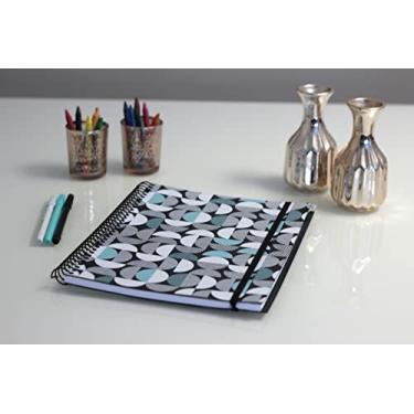 Imagem de Confetti - Caderno Universitário P&B 1x1 80 Folhas Pautado Capa Branco Bolas