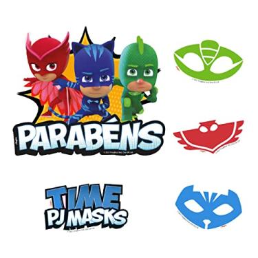 Imagem de DECORACAO DE BOLO CENARIO PJ MASKS 2 05 un.