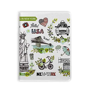 Imagem de Diário de capa macia Spring Liberty New York America Graffiti para cadernos de grafite