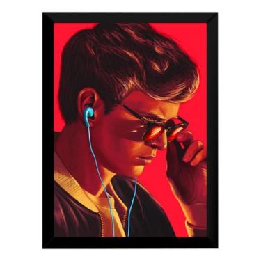 Imagem de Quadro Filme Ritmo De Fuga Baby Driver Arte Poster Moldurado - Fanarte