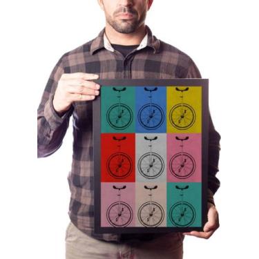 Imagem de Quadro Monociclo Circo Arte Estilo Andy Warhol - Fanarte