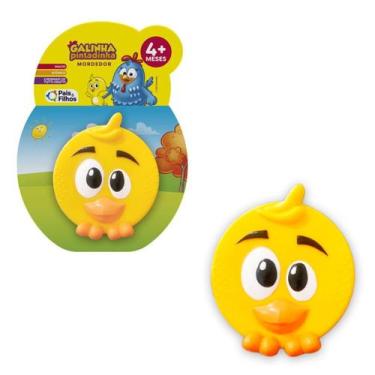 Imagem de Mordedor Vinil Macio Pintinho Amarelinho Alívio Gengiva - Pais e Filho