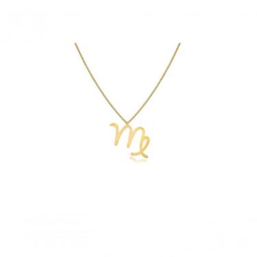 Imagem de Colar Signo De Virgem Folheado Em Ouro 18k