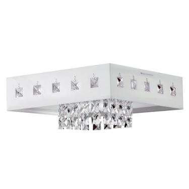 Imagem de Plafon Vienna Led 1X20W 6.400K Acrílico Branco 30X30cm Voltagem 220V