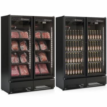 Imagem de Cervejeira Vertical 2 Portas 957L GCBC950CB All Black Gelopar 220V
