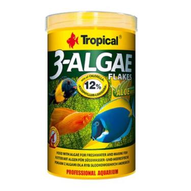 Imagem de Tropical 3-algae Flakes 50g Ração P/ Peixes Herbivoros