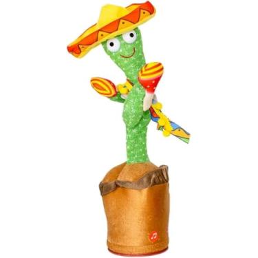 Imagem de Cacto Dançante Musical Falante Dança Repete Brinquedo USB (Chocalho)