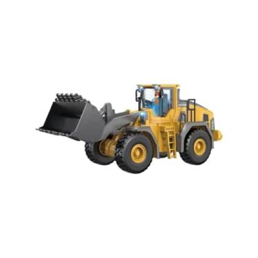 Imagem de Super Trator Pá Carregadeira Controle Remoto 9 Canais Recarregável Brinquedo Infantil