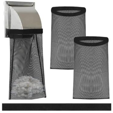 Imagem de Coletor de fiapos para secadora | Saco de poeira para secadora | Sacos de colecionador com tiras adesivas para lavanderia, casa, apartamento, ambientes externos, famílias adultos