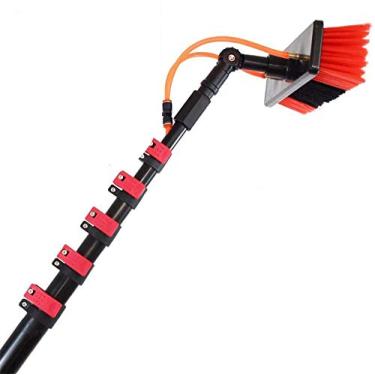 Imagem de Kit de poste alimentado por água e limpador de janela para ambientes externos, sistema de limpeza de painel solar fotovoltaico, equipamento de lavagem, solução de ferramentas e escova de limpeza e