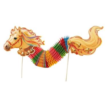 Imagem de Sclmgo Guirlanda de Cavalo de Papel com Dragão Chinês para Decoração Pendurada, Brinquedo Multifuncional Feito à Mão, Leve E Ideal para Ano, Escritório, Style a, Tamanho real