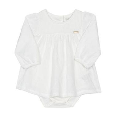 Imagem de Vestido Body Manga Longa Bebê Branco Nini & Bambini-Feminino