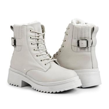Imagem de Bota Oslo Para Neve Couro Forrada Com La Impermeavel Nova York Feminina-Feminino