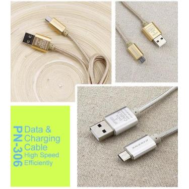 Imagem de Cabo carregador Original Pineng Fast celular Android Micro USB V8 Nylo