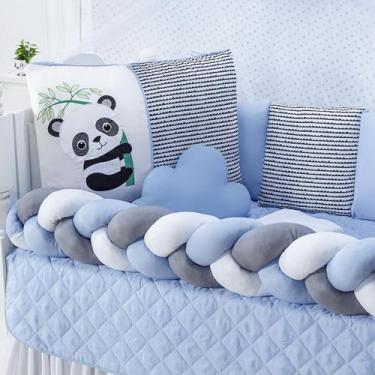 Imagem de Kit Berço Trança Safari 14 Peças 100% Algodão - Rei do Kit Berço, PAND