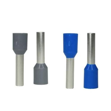 Imagem de Terminal Ilhós Tubular Elétrico 2,5mm e 4,0mm 100 Unidades De Cada Con