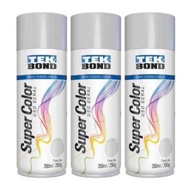 Imagem de Kit 3 Tintas Spray Primer Fundo Aerossol TekBond Uso Geral 350ml/250g