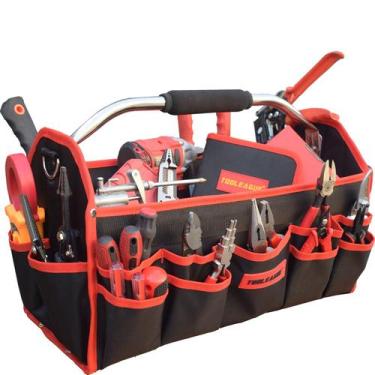 Imagem de Bolsa de ferramentas TOOLEAGUE 48 cm, resistente, 25 bolsos, tecido 16
