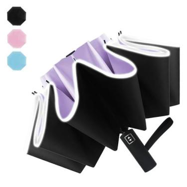 Imagem de Guarda-chuva invertido Pumi-geous Automatic 10 Ribs UPF50+ roxo claro