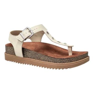 Imagem de Moleca Sandália Papete Dedo Feminina Flatform Casual original, Branco 