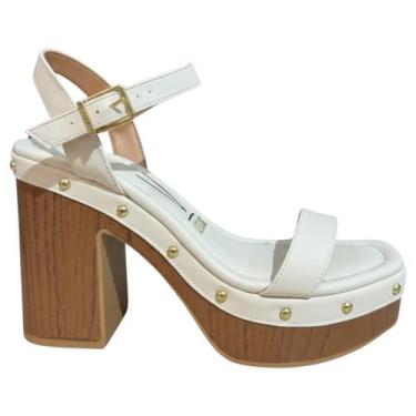 Imagem de Sandália Vizzano Plataforma Feminina Salto Bloco Conforto e Elegância,