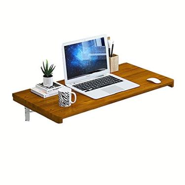 Imagem de LXB Mesa de computador para uso doméstico montada na parede dobrável mesa dobrável com folhas suspensas, economia de espaço para estação de trabalho, mesa de jantar, mesa de computador doméstico / 70