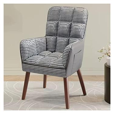 Imagem de Braço, Chaise Lounge, poltrona, poltrona reclinável de tecido moderno, confortável, estofada, individual para sala de estar, escritório, apartamento