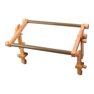 Imagem de CarpNettore Suporte de Bordado Ajustável de Madeira com Clipe de Mesa Giratório, Doméstico, Bastidor de Ponto Cruz, Suporte de Bordado para Quilting Faça Você Mes