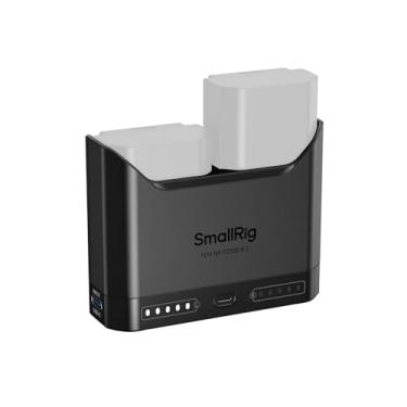 Imagem de SMALLRIG Carregador de bateria NP-FZ100 para Sony, carregador de câmera com compartimento duplo de 2h com porta de carregamento rápido USB-C de 22,5 W, completo para Sony Alpha A7III A7IV A6700 FX3